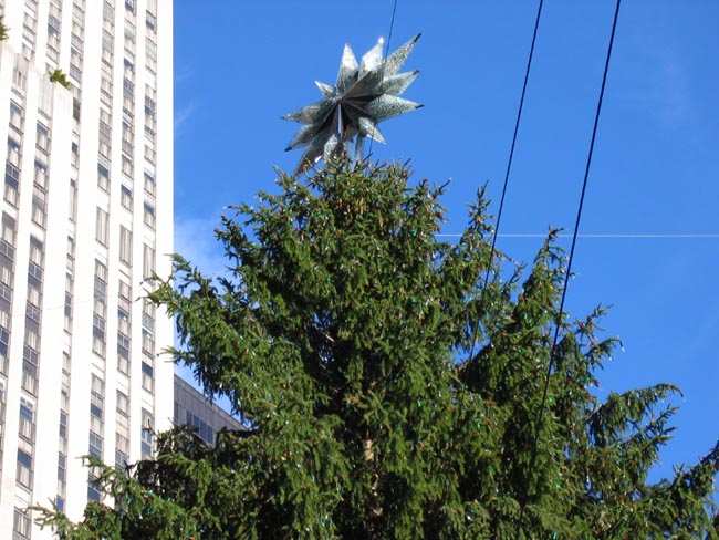 The Rockefeller Center Christmas star